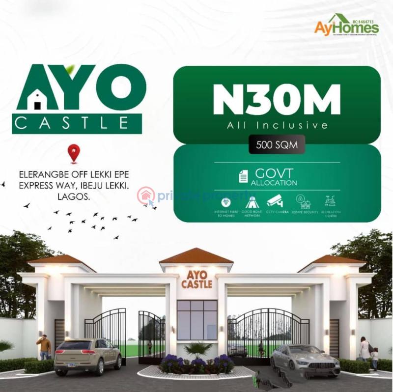 Mixed use Land For Sale Ayo Castle In Elerangbe, Off Lekki Epe Expressway Very Close To Alaro City Lekki International Airport Pan Atlantic University Epe Resort Eleran Igbe Ibeju-Lekki Lagos - 4
