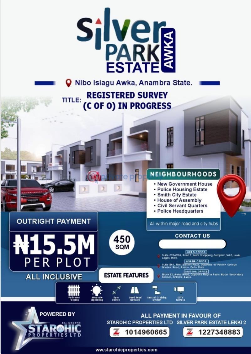 Mixed use Land For Sale Silverparks Estate Near British School, Nibo Isiagu Awka South Anambra - 1