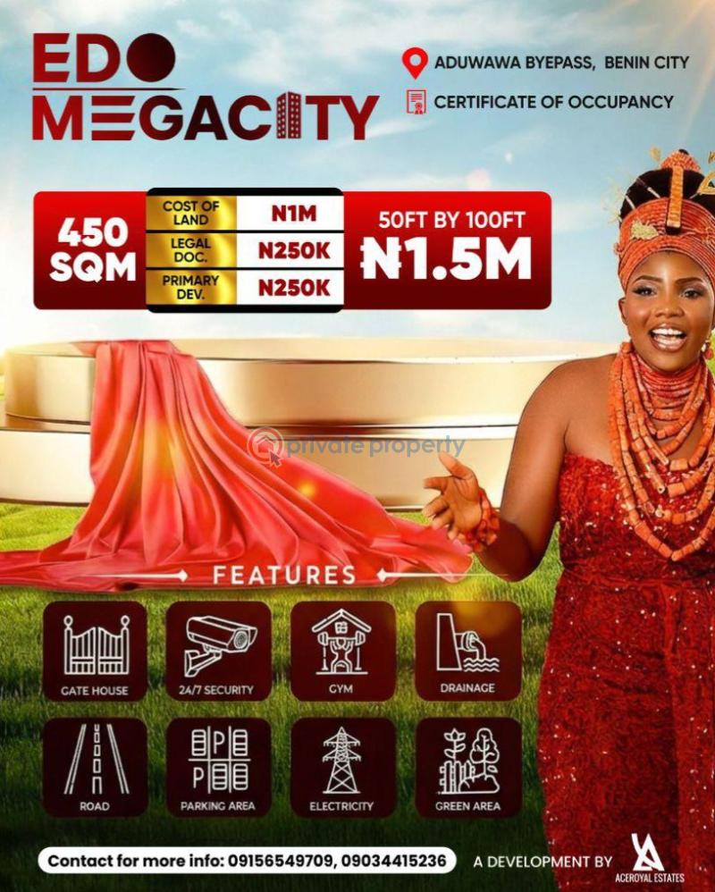 Mixed use Land For Sale Edo Megacity Estate Aduwawa Bypass, Benin City Edo  - 8