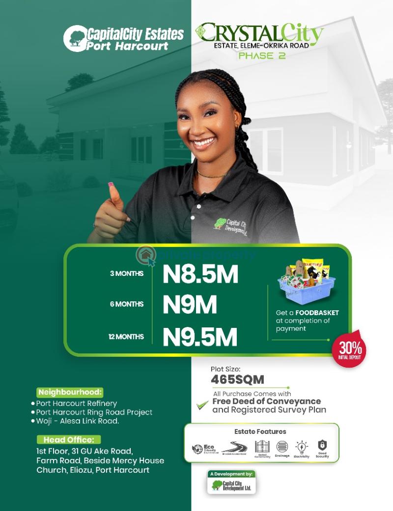 Mixed use Land For Sale Crystal City Estate Phase 2, Alesa Eleme, Portharcourt Eleme Port Harcourt Rivers - 1
