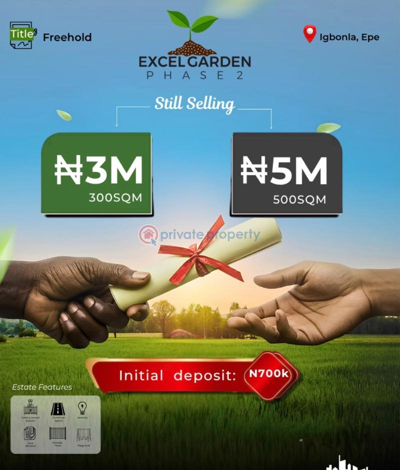 Mixed use Land For Sale Excel Garden Igbonla Town Epe Lagos - 0