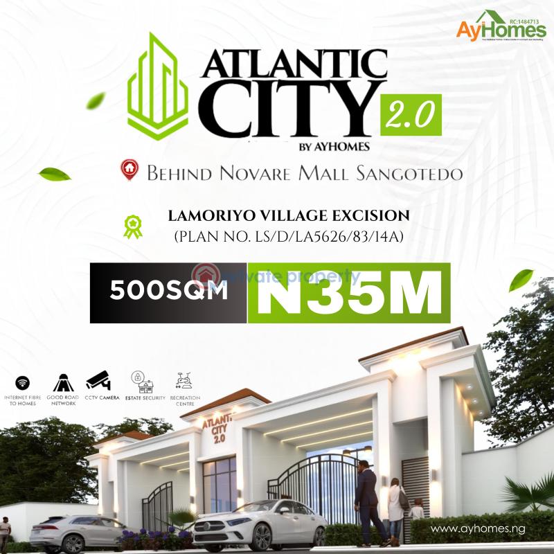 Mixed use Land For Sale Atlantic City 2.0 Estate ,behind Novare Mall Shoprite Monastery Road Sangotedo Lagos - 1