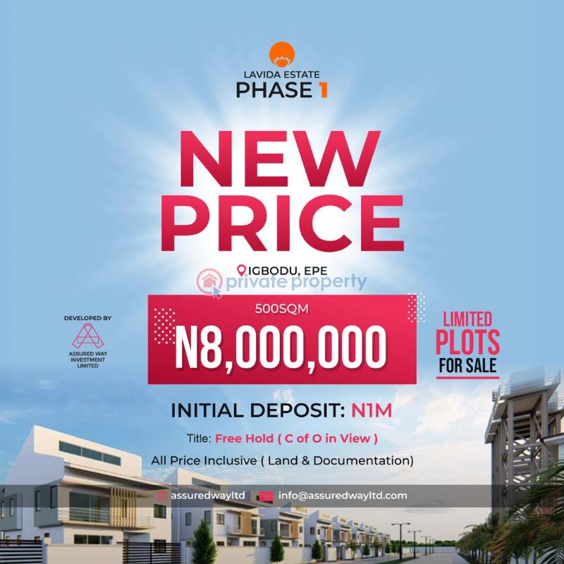 Mixed use Land For Sale Lavida Estate Phase 1 Facing Road Igbodu Epe Lagos - 3