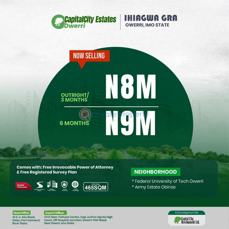 Mixed use Land For Sale Ihiagwa Gra Estate,owerri Owerri Imo - 1