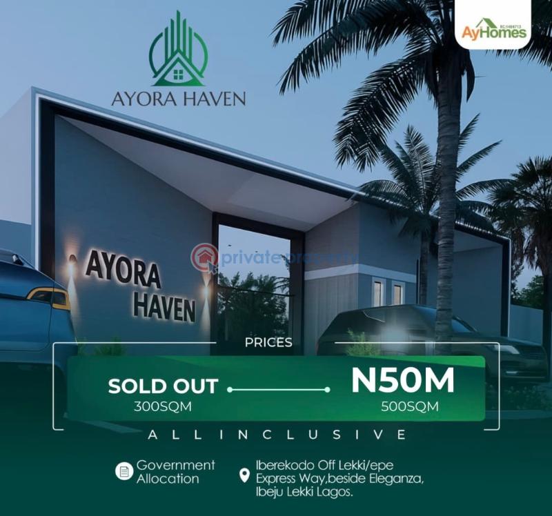 Residential Land For Sale Iberekodo Off Lekki/epe Express Way, Beside Eleganza, Ibeju Lekki Lagos. Ibeju-Lekki Lagos - 0