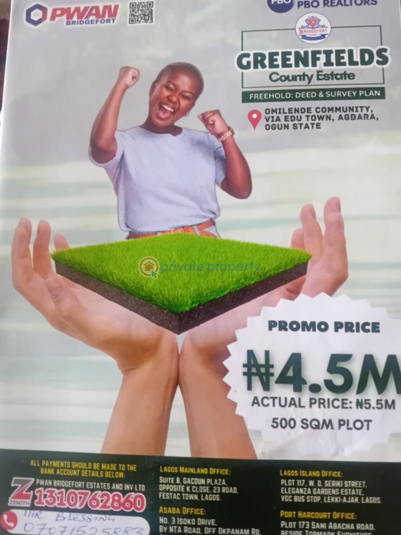 Residential Land For Sale Omilende Community Agbara (Ogun) Ogun area 