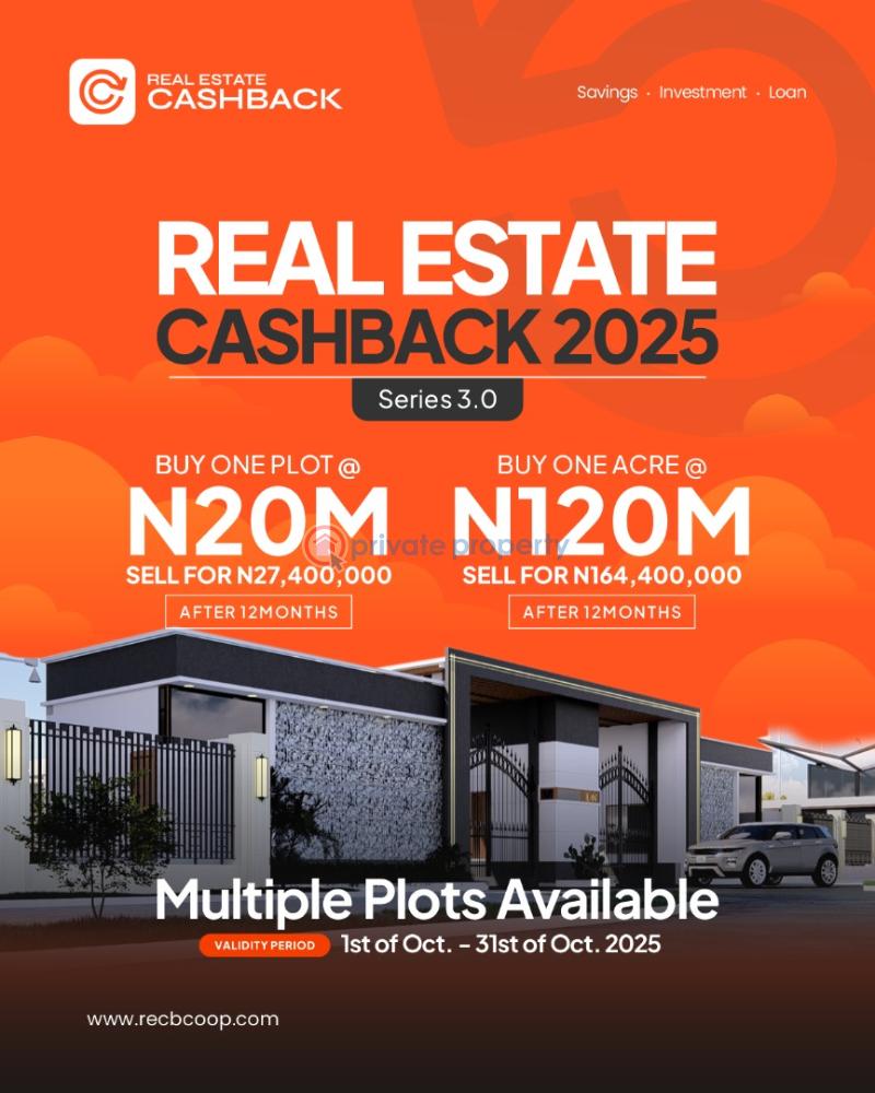 Grow your wealth with the real estate cashback 3.0 offer on tiwa garden city - 3 Commercial Land For Sale Lagos Island  - 3