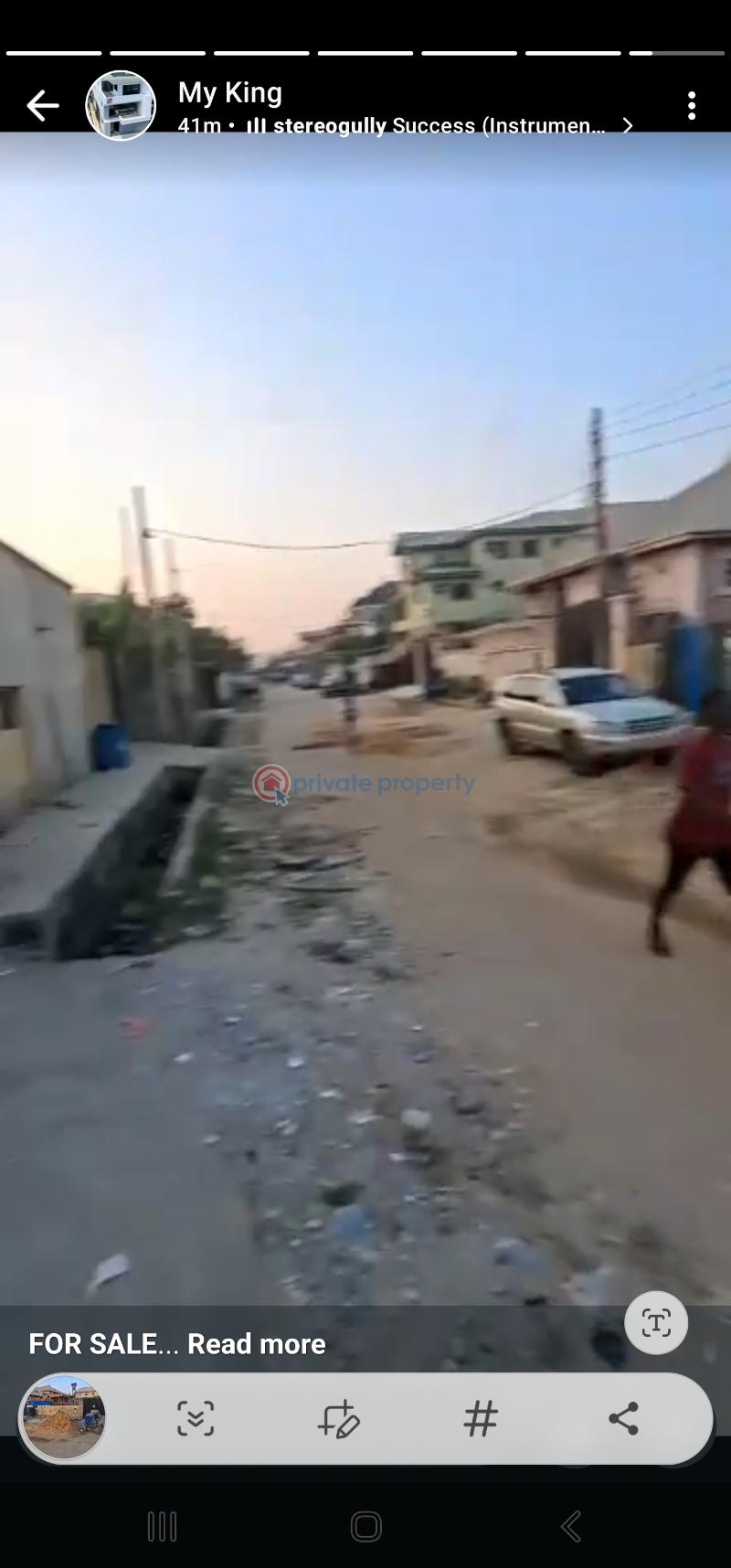 Mixed use Land For Sale Canal Estate By Ago Palace Okota Okota Isolo Lagos - 1