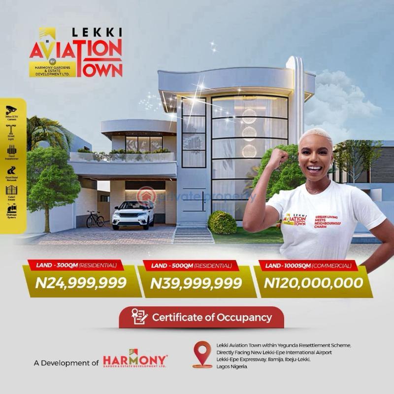 Residential Land For Sale Lekki Aviation Town / Lekki Epe Express Way / Along Lekki Expressway Lagos - 0
