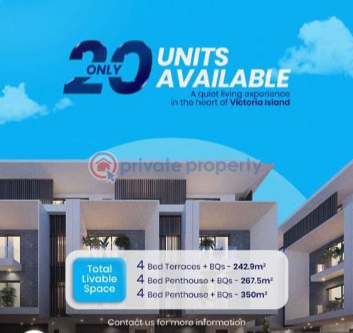 4 bedroom Terraced Duplex For Sale Victoria Island Lagos - 1