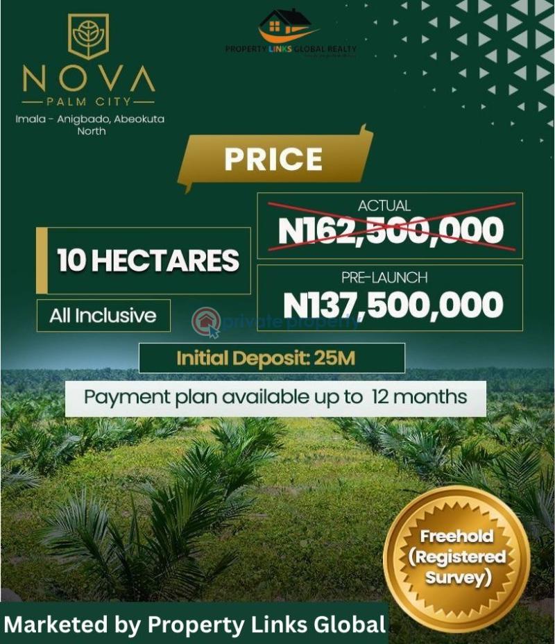 Commercial Land For Sale Nova Palm City Estate Located At Imala Anigbado Abeokuta North Abeokuta Ogun - 0