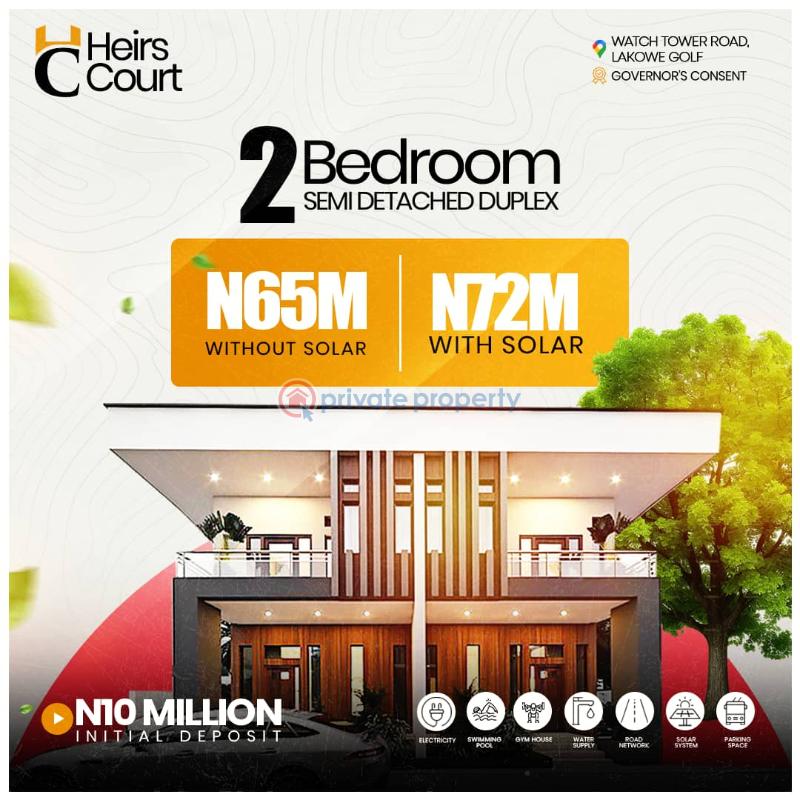 2 bedroom Semi detached Duplex For Sale Ibeju-Lekki Lagos