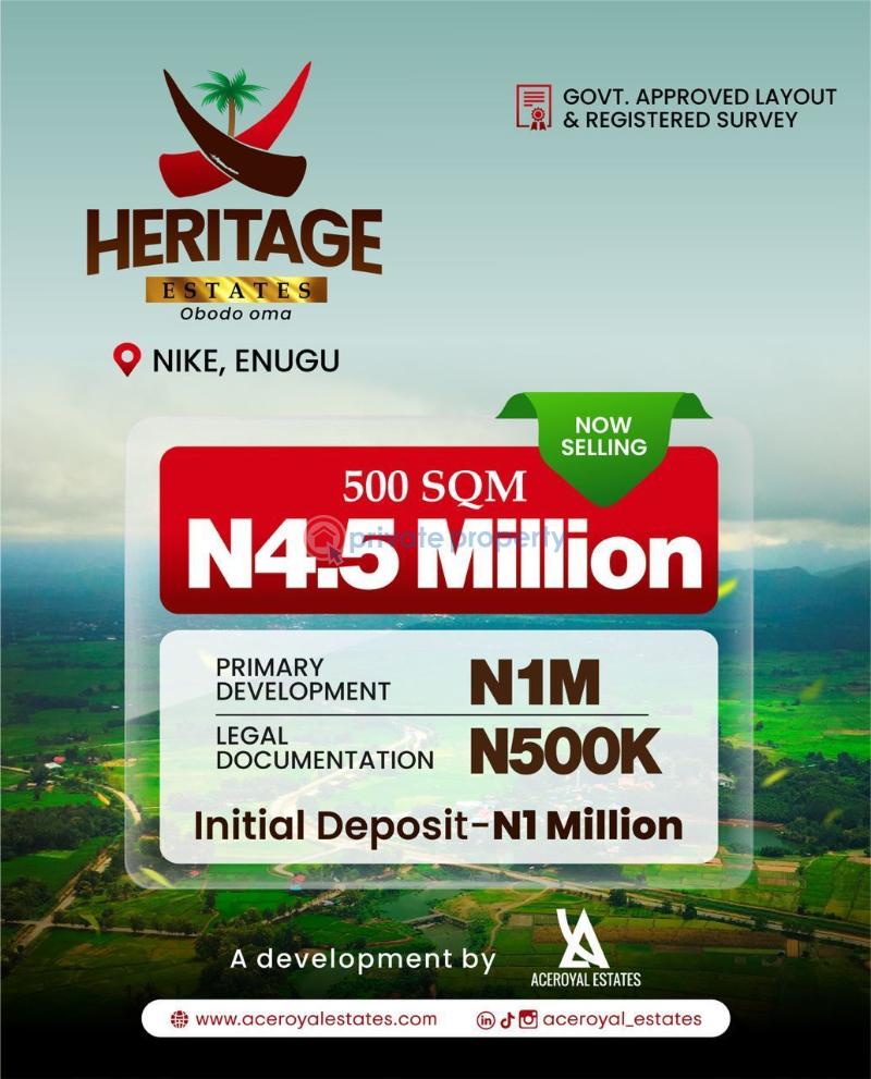 Residential Land For Sale Nike Enugu Area  - 0