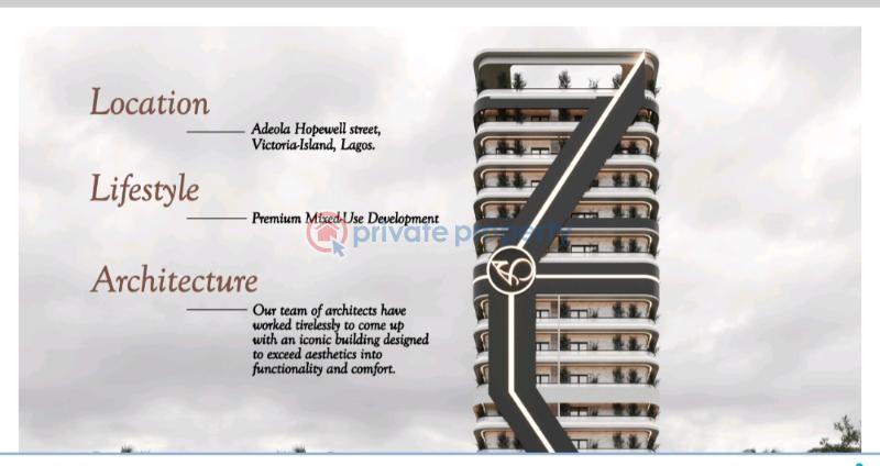 3 bedroom Block Of Flats For Sale . Adeola Hopewell Victoria Island Lagos - 2