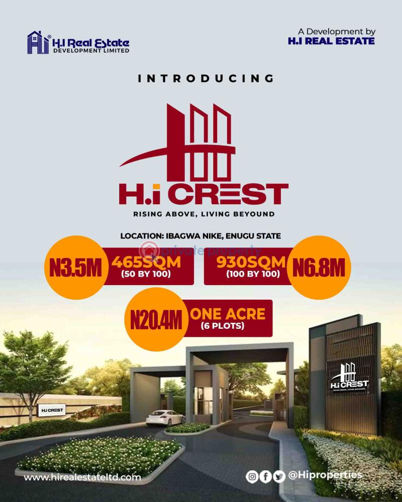 Mixed use Land For Sale Enugu Area 
