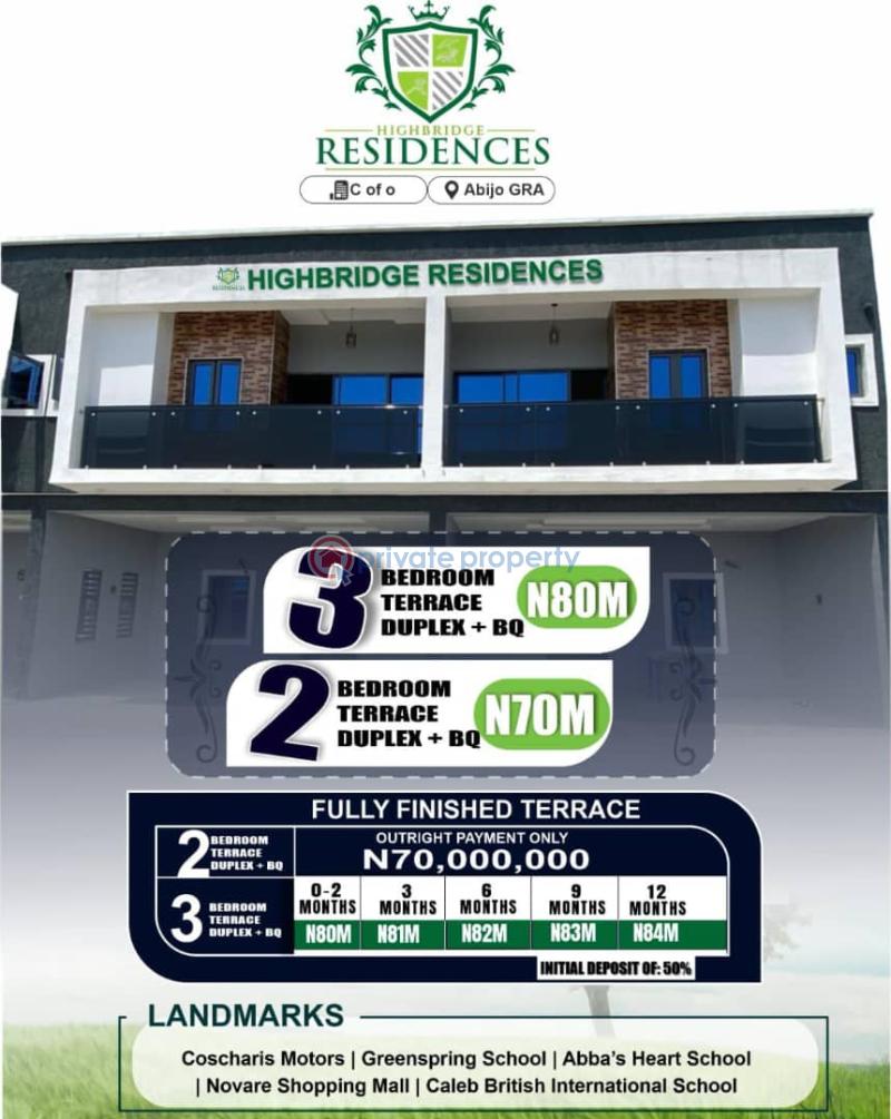 3 bedroom Terraced Duplex For Sale Abijo Ajah Lagos