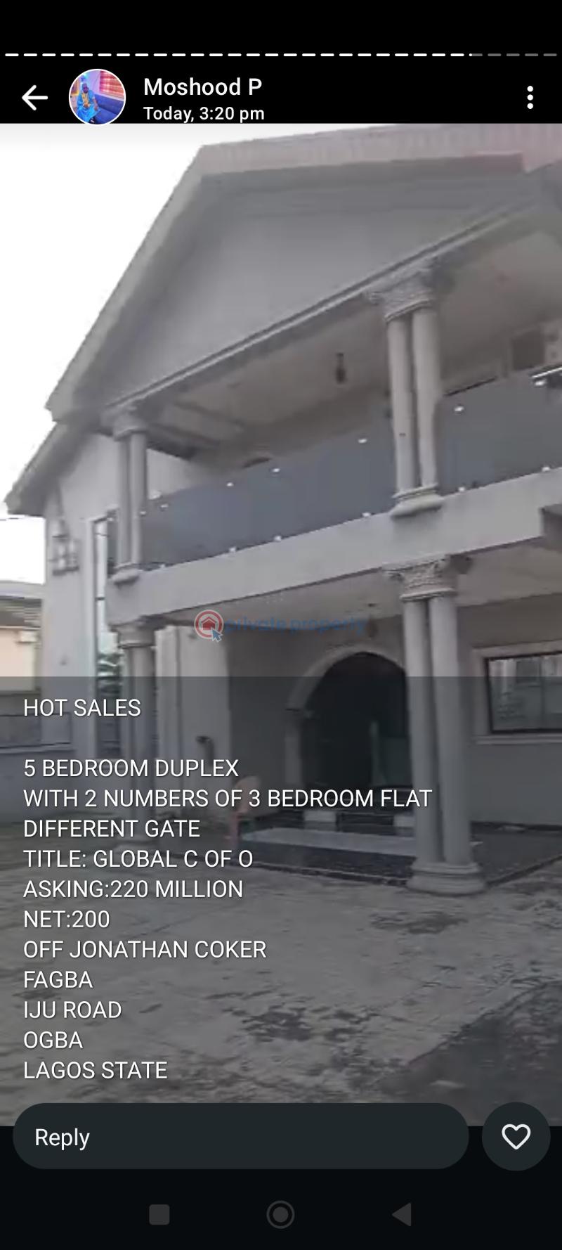 Hit sale - 1 5 bedroom Duplex For Sale Ifako-Ijaiye Lagos - 1