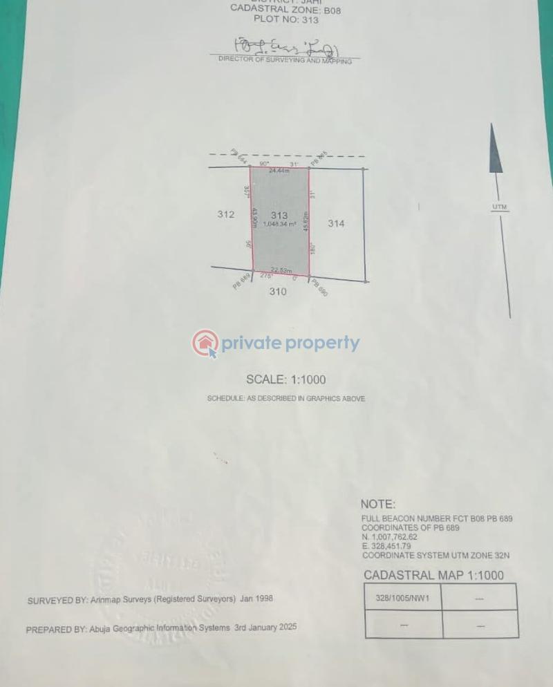 Residential Land For Sale Jahi Abuja Phase 2 