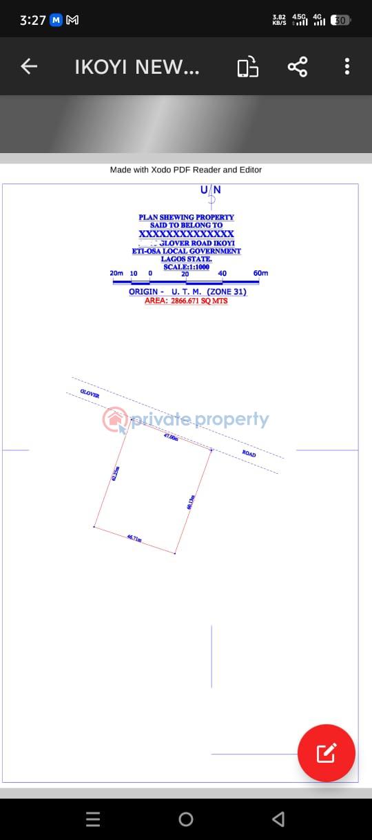 Joint Venture Land For Sale Glover Road Old Ikoyi Lagos