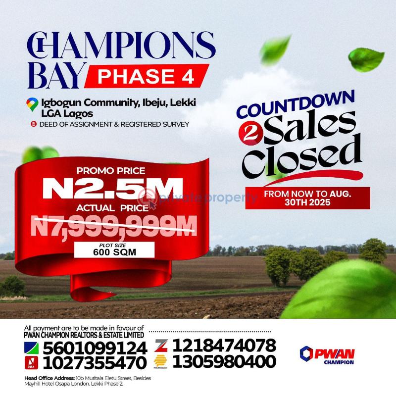Residential Land For Sale La Campaigne Tropicana Ibeju-Lekki Lagos