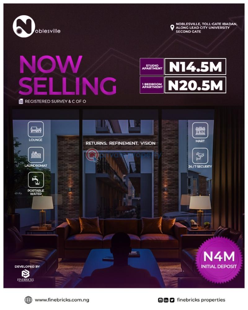 1 bedroom Studio Apartment For Sale Noblesville Estate Adjacent Lead City Teaching Hospital Ibadan Soka Ibadan Oyo