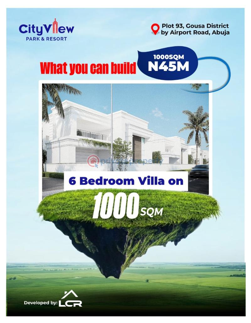 Mixed use Land For Sale City View Park & Resort, Gousa District, Abuja Very Close To University Of Abuja •⁠ ⁠immagration Office •⁠ ⁠nnamdi Azikiwe Airport Idu Train Station Waec Office Abuja Phase 4  - 2