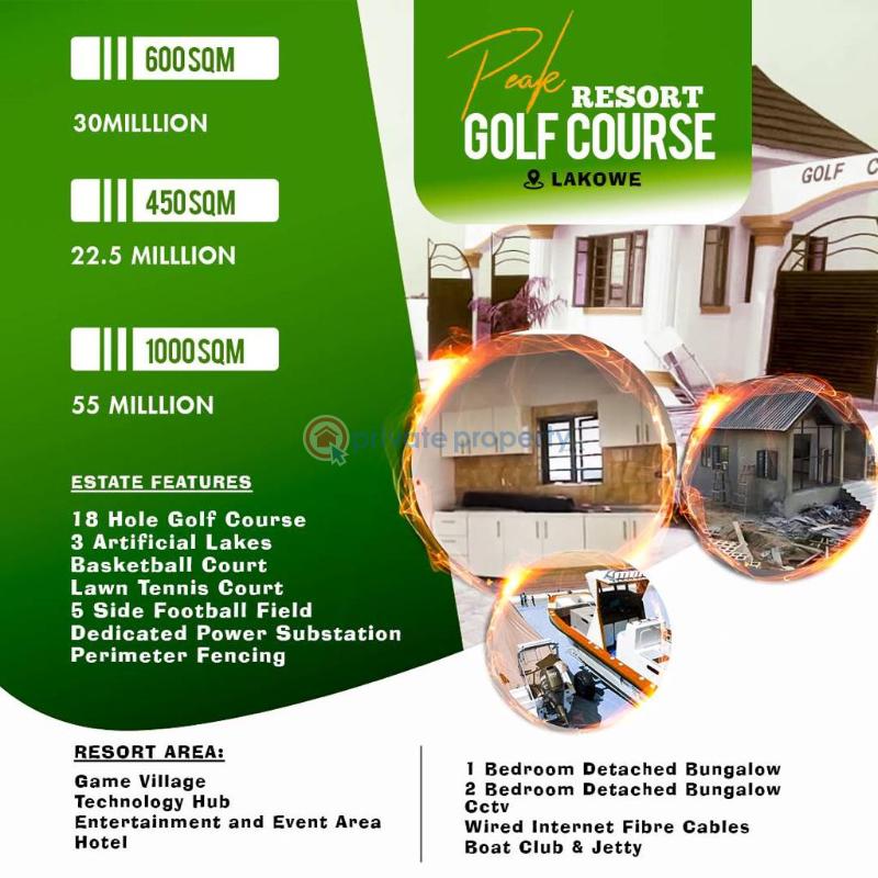 Land For Sale Peak Resort And Golf Course Estate Lakowe Bogije Sangotedo Lagos - 0