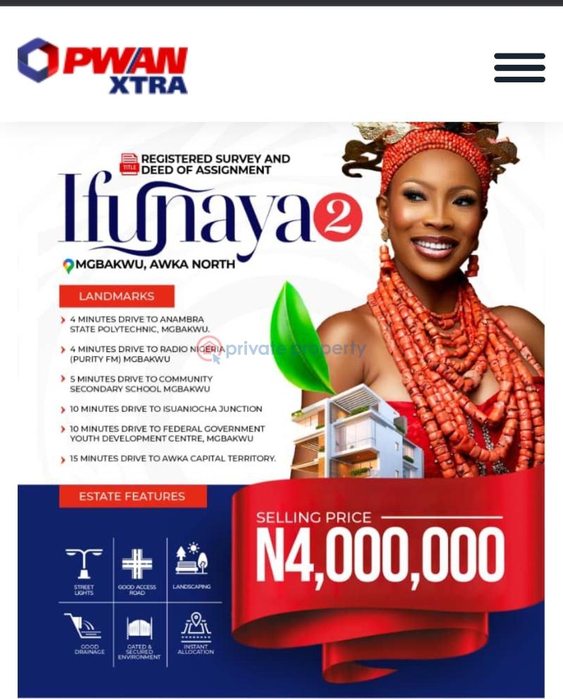 Residential Land For Sale Mgbakwu Awka North Anambra