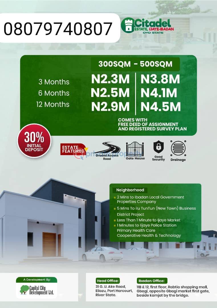 Residential Land For Sale Ijaiye Orile Ibadan Oyo