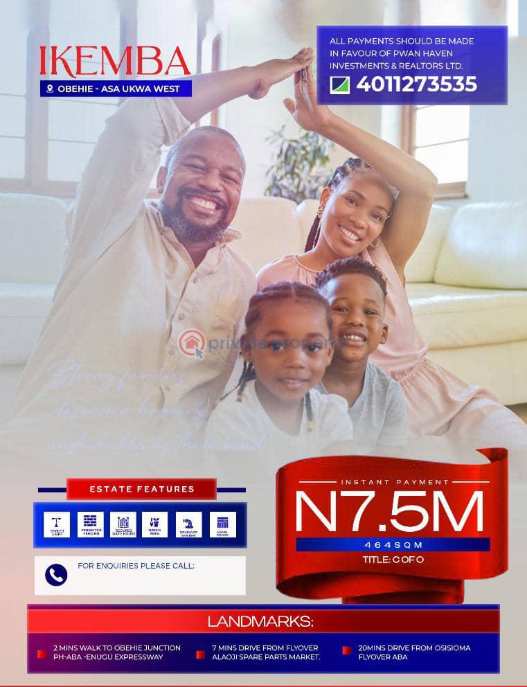 Residential Land For Sale Paved Road And Drainage, Perimeter Fencing, Gated Security, Street Lighting Ukwa West Abia