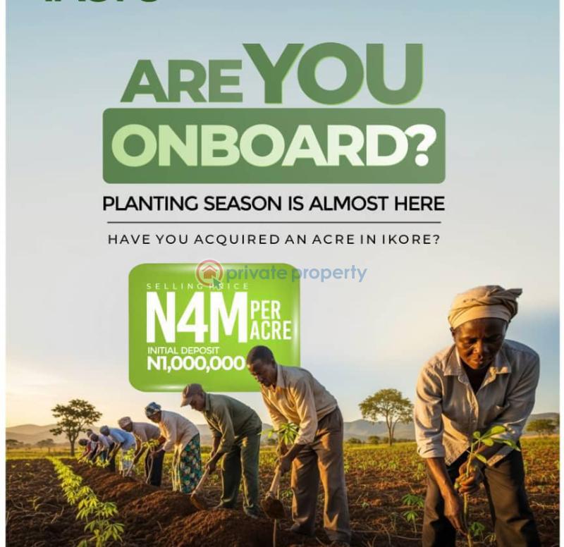 Commercial Land For Sale Wasimi, Ado Iwaye In Iseyin Local G. A Oyo State. Iseyin Ibadan Oyo