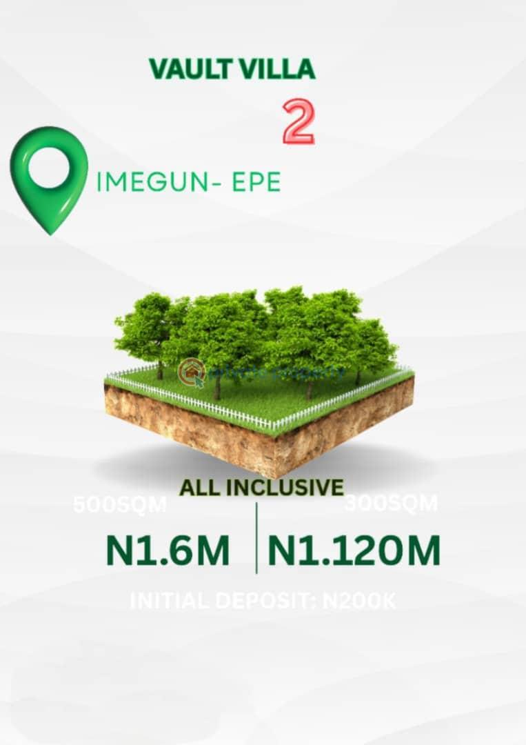 Residential Land For Sale Vault Villa 2 At Imegun Epe Lagos