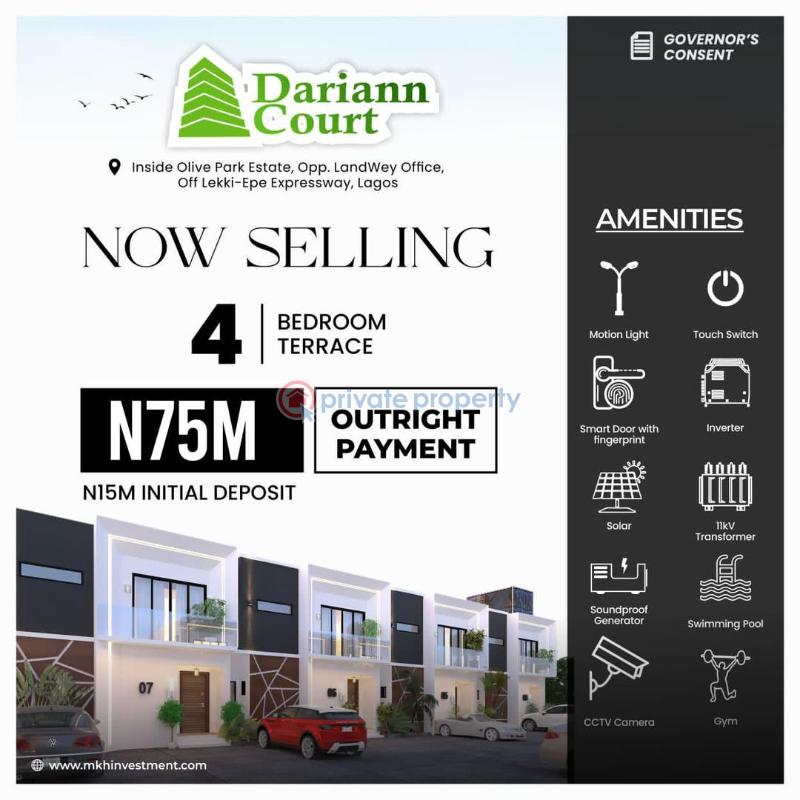 4 bedroom Duplex For Sale Lagos Business School Sangotedo Ajah Lagos - 3