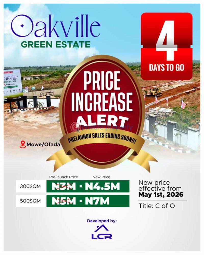Residential Land For Sale Mowe Ofada Mowe Ogun area  - 0