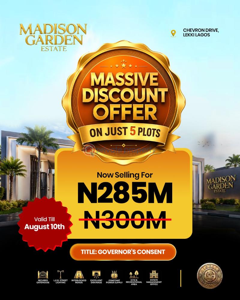 Residential Land For Sale Madison Gardens Estate Chevron Lekki Chevron Drive Lekki Lagos - 1