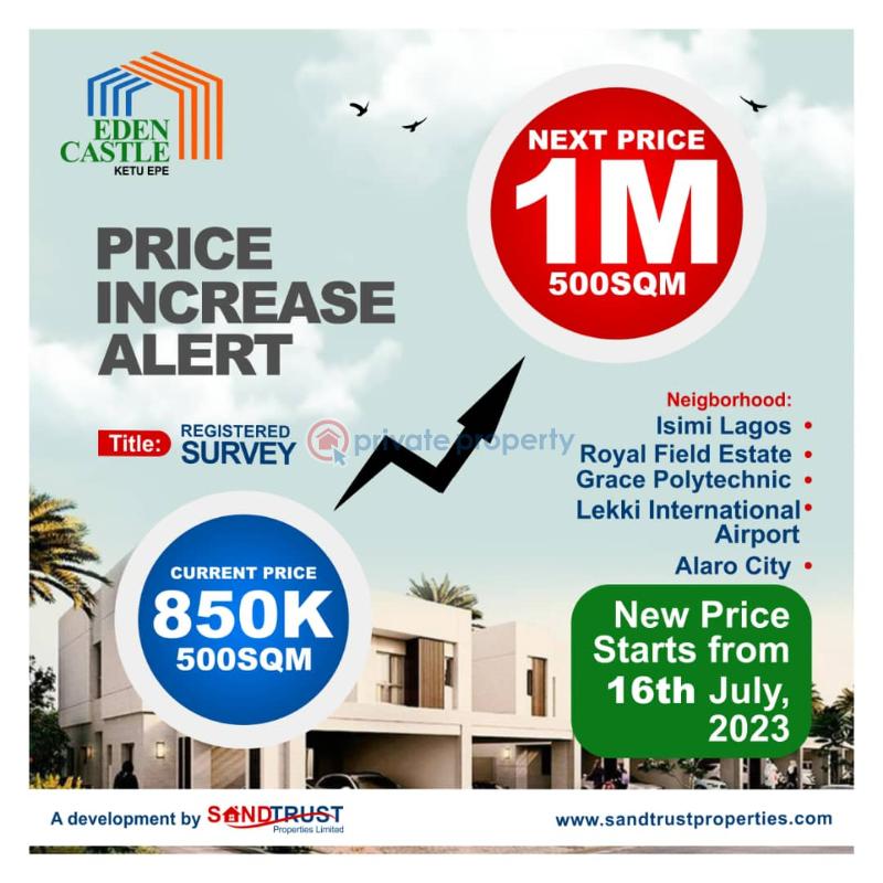 For sale Land Eden Castle, Ketu Epe Lagos (PID 5PASEL) Private
