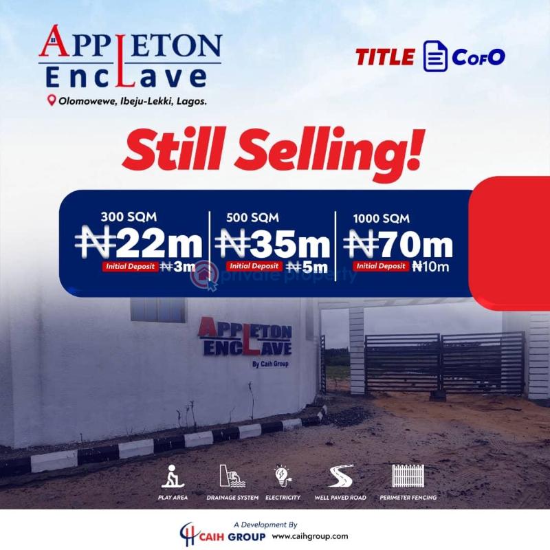 Residential Land For Sale Cofo Land Close To The Free Trade Zone And Dangote Refinery Ikota Lekki Lagos - 0