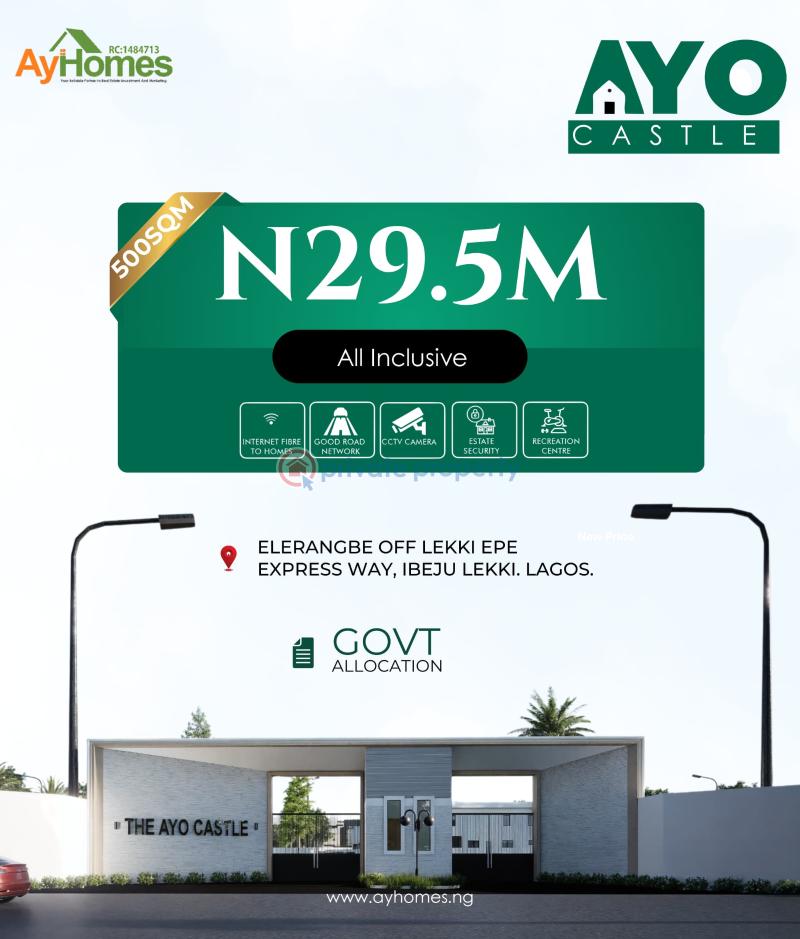 Residential Land For Sale Elerangbe Off Lekki Epe Express Way Ibeju-Lekki Lagos - 1