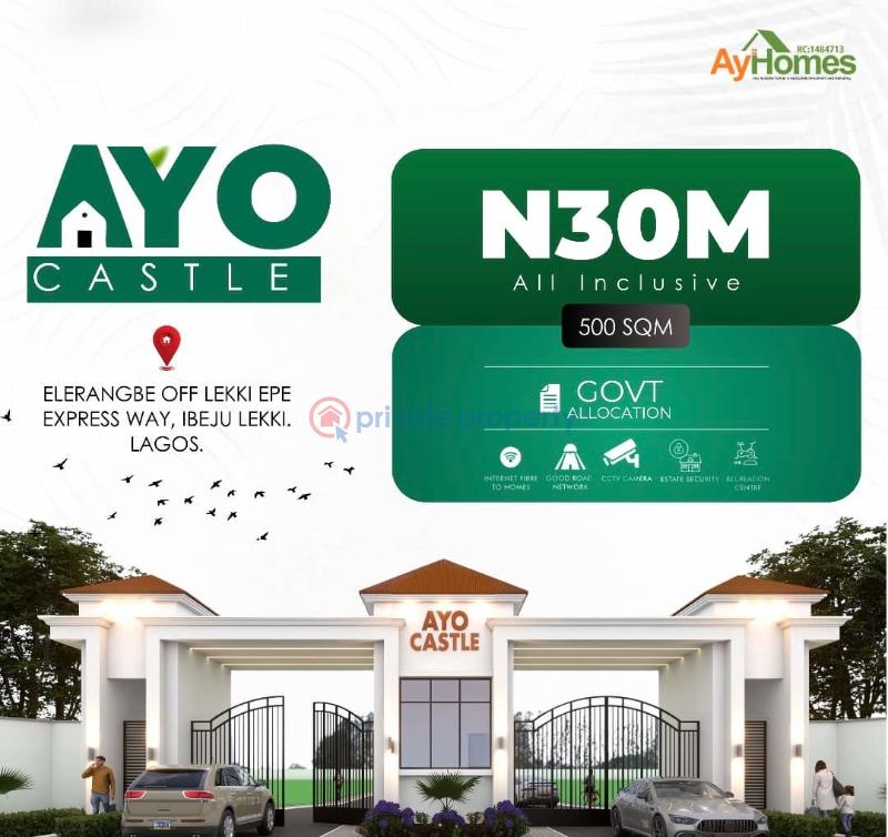 Residential Land For Sale Elerangbe Off Lekki Epe Express Way Ibeju-Lekki Lagos - 0