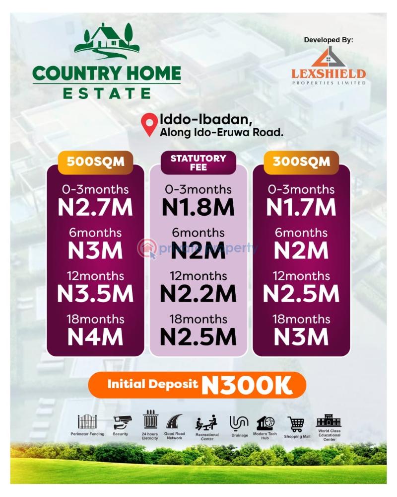 Residential Land For Sale Along Ido Eruwa Road Ido Ibadan Oyo - 1