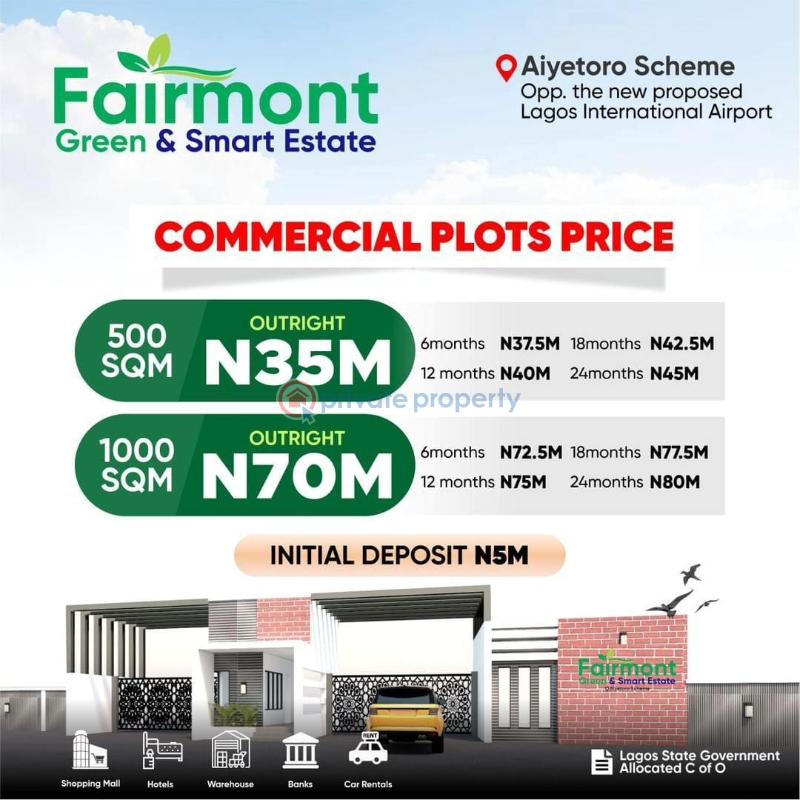 Commercial Land For Sale Opposite The New Proposed Lagos State International Airport Ibeju-Lekki Lagos - 1