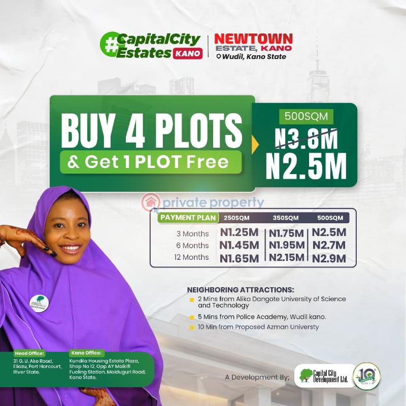 Mixed use Land For Sale Newton Estate Near Aliko Dangote University Wudil Town Kano Area  - 3