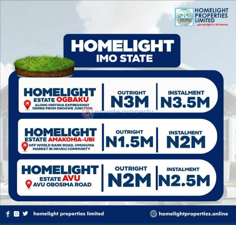 Commercial Land For Sale Avu Obosima Road Owerri Imo