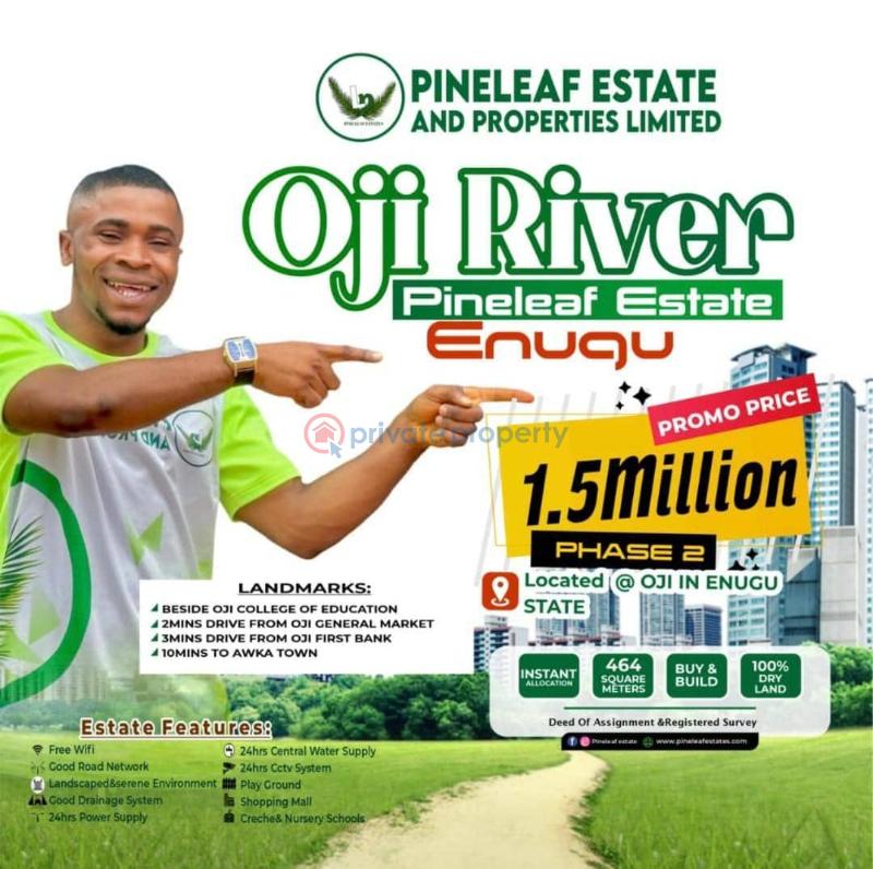 Mixed use Land For Sale 3 Mins To First Bank And Beside Oji College Of Education Oji-River Enugu - 0