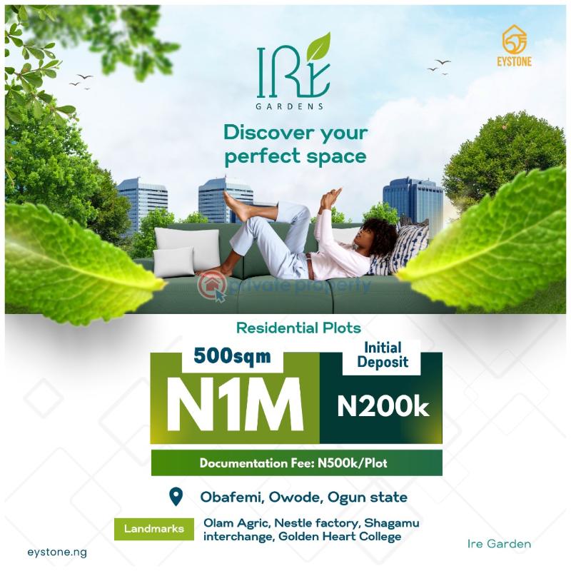 Residential Land For Sale Obafemi Owode Ogun - 1
