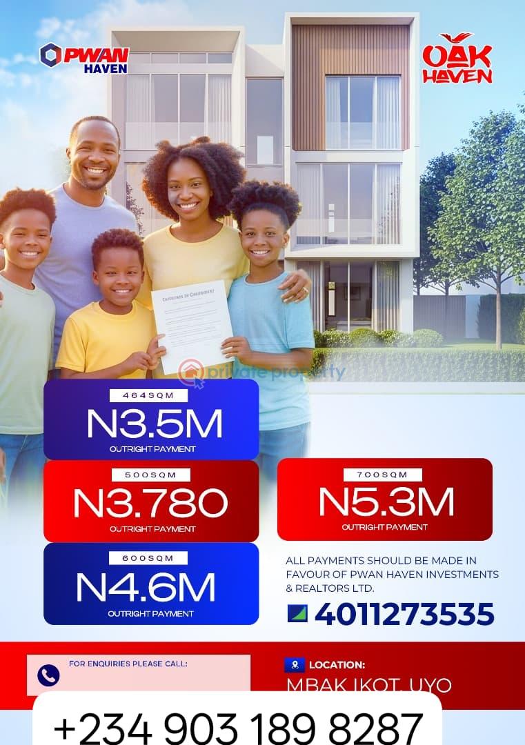 Mixed use Land For Sale Mbak Ikot Uyo Uyo Akwa Ibom