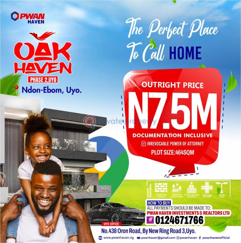 Mixed use Land For Sale Oak Haven Phase 2 Uruan Akwa Ibom