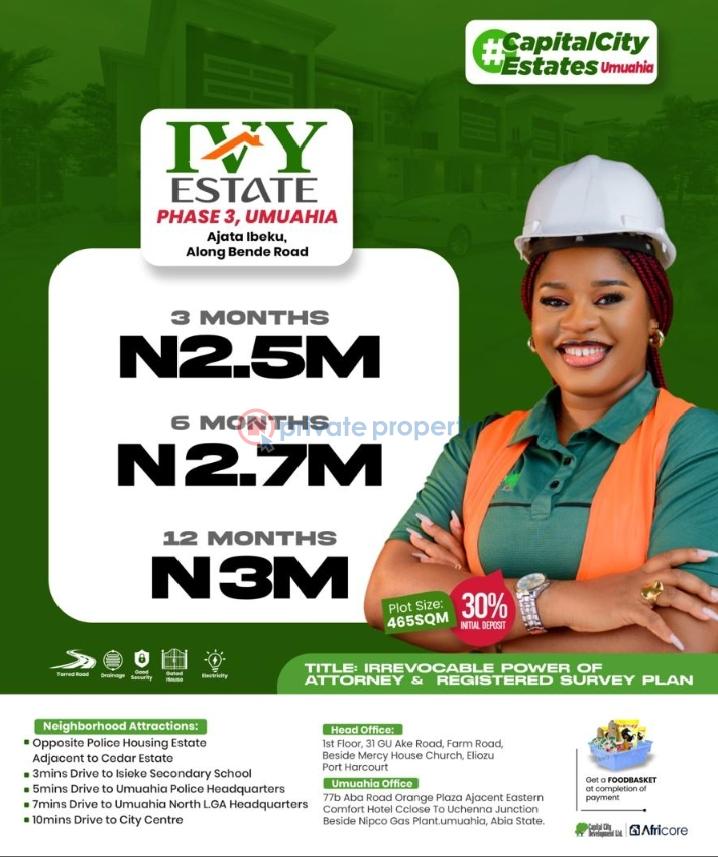 Residential Land For Sale Umuahia North Abia