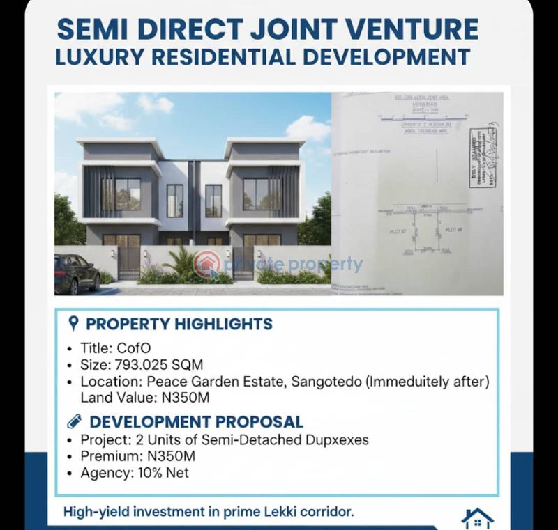 Land For Sale Peace Garden Estate By Lbs Sangotedo Sangotedo Ajah Lagos