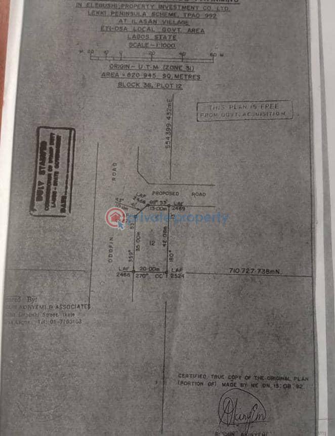 Joint Venture Land For Sale Ikate Elegushi Lekki Lagos